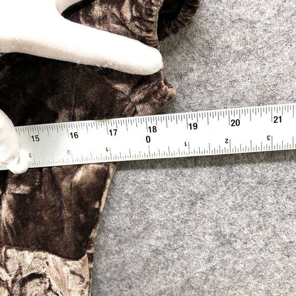 Kimchi Blue Velvet Square Neck Mini Dress M Puff Sleeve Fairy Coquette Tie Back - Picture 5 of 9